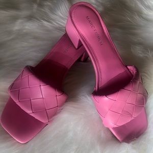 Marc Fisher Casper slip on heeled Barbie sandal